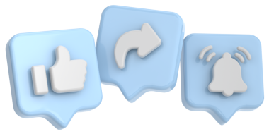 Paylaşım ve abone simgeleri gibi. 3D simge. Paylaşım ve üyelik simgeleri gibi. 3 Boyutlu simge.