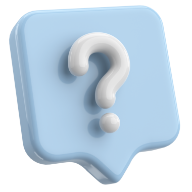 Soru işareti işareti. 3B illüstrasyon.