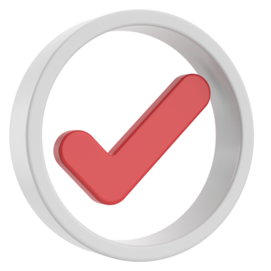 3 boyutlu onay kutusu. İşaretle. 3B illüstrasyon.