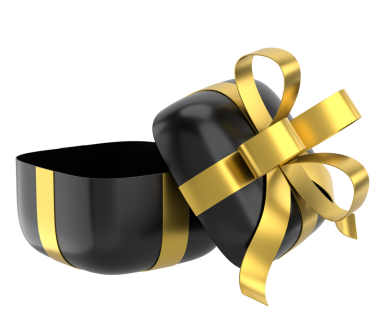 Hediye Kutusu açıldı. Üç boyutlu hediye kutusu. 3B illüstrasyon.