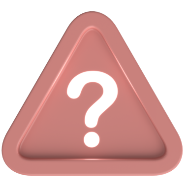 Soru işareti işareti. 3B illüstrasyon.