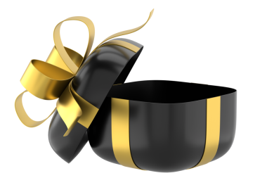 Hediye Kutusu açıldı. Üç boyutlu hediye kutusu. 3B illüstrasyon.