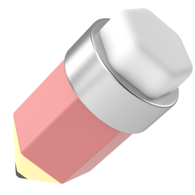 Üç boyutlu kalem. Üç boyutlu illüstrasyon. 3B görüntüleme.