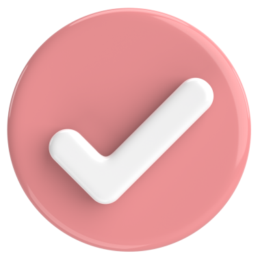 3 boyutlu onay kutusu. İşaretle. 3B illüstrasyon.