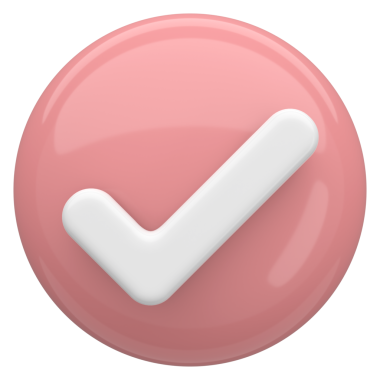 3 boyutlu onay kutusu. İşaretle. 3B illüstrasyon.