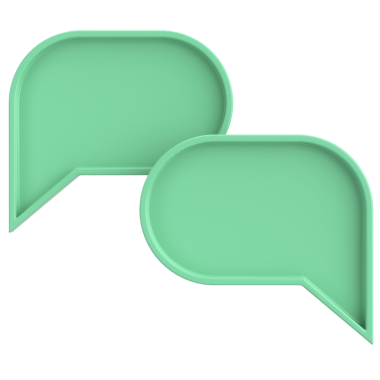 Konuşma balonu. Sohbet balonu. 3B illüstrasyon.