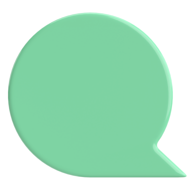 Konuşma balonu. Sohbet balonu. 3B illüstrasyon.