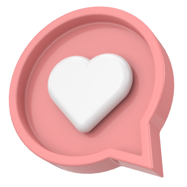 İkon gibi. Düğme gibi. 3B illüstrasyon.