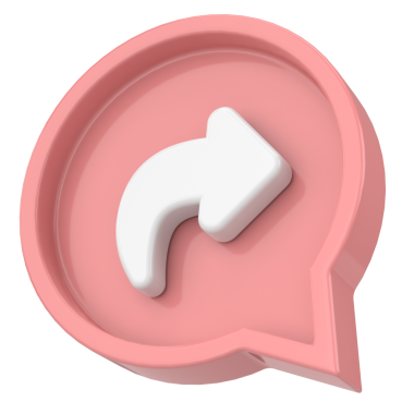 Simgeyi paylaş. Paylaş düğmesi. 3B illüstrasyon.