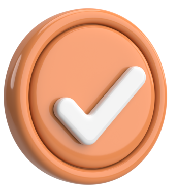 3 boyutlu onay kutusu. İşaretle. 3B illüstrasyon.