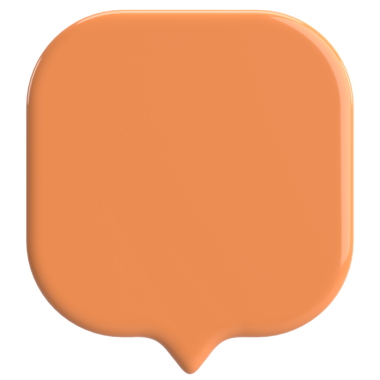 Konuşma balonu. Sohbet balonu. 3B illüstrasyon.