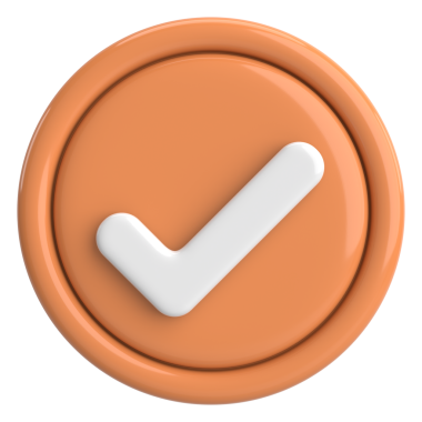 3 boyutlu onay kutusu. İşaretle. 3B illüstrasyon.