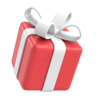 Üç boyutlu hediye kutusu. 3B illüstrasyon.