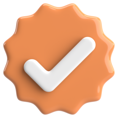 3 boyutlu onay kutusu. İşaretle. 3B illüstrasyon.