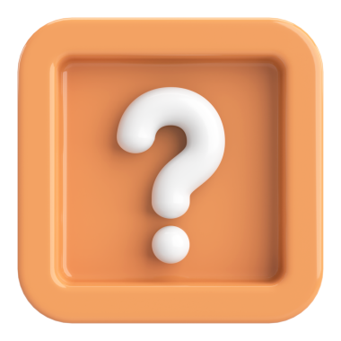 Soru işareti işareti. 3B illüstrasyon.