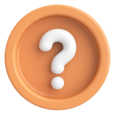 Soru işareti işareti. 3B illüstrasyon.