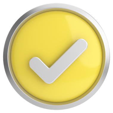 3 boyutlu onay kutusu. İşaretle. 3B illüstrasyon.