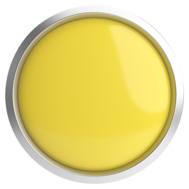 Üç boyutlu daire düğmesi. Boş tuş. 3B illüstrasyon.