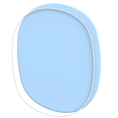 Üç boyutlu Blob. Soyut Metin Kutusu. 3B illüstrasyon.