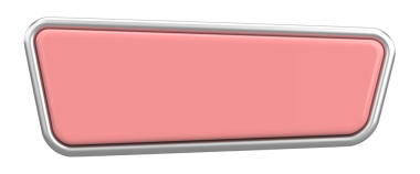 Üç boyutlu düğme. Boş tuş. 3B illüstrasyon.