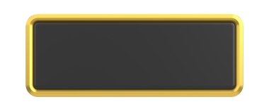 Lüks düğmesi. Boş tuş. 3B illüstrasyon.