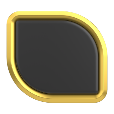 Lüks düğmesi. Boş tuş. 3B illüstrasyon.