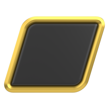 Lüks düğmesi. Boş tuş. 3B illüstrasyon.