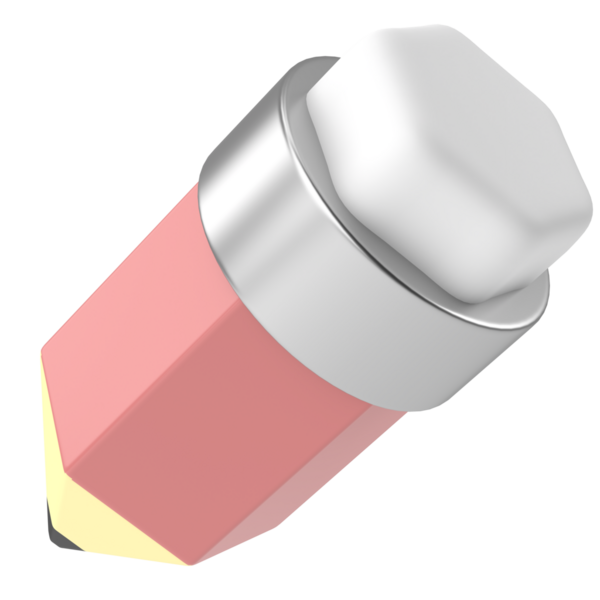 Üç boyutlu kalem. Üç boyutlu illüstrasyon. 3B görüntüleme.