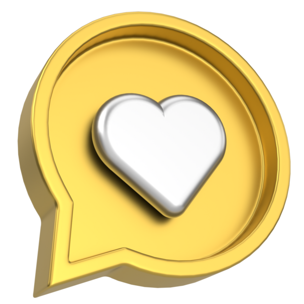 İkon gibi. Düğme gibi. 3B illüstrasyon.