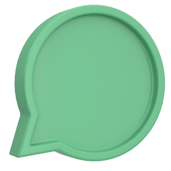 Konuşma balonu. Sohbet balonu. 3B illüstrasyon.