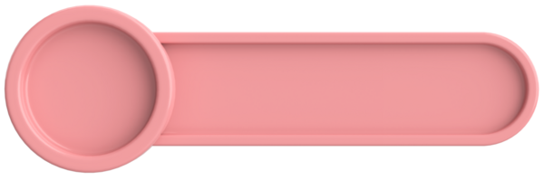 Üç boyutlu düğme. Boş tuş. 3B illüstrasyon.