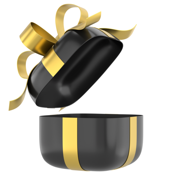 Hediye Kutusu açıldı. Üç boyutlu hediye kutusu. 3B illüstrasyon.