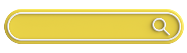 Arama alanı. Arama barı. 3B illüstrasyon.