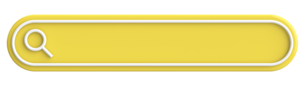 Arama alanı. Arama barı. 3B illüstrasyon.