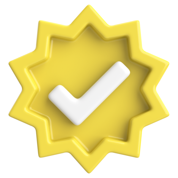 3 boyutlu onay kutusu. İşaretle. 3B illüstrasyon.