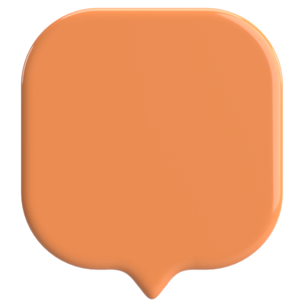 Konuşma balonu. Sohbet balonu. 3B illüstrasyon.