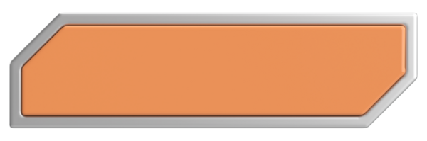 Üç boyutlu düğme. Boş tuş. 3B illüstrasyon.