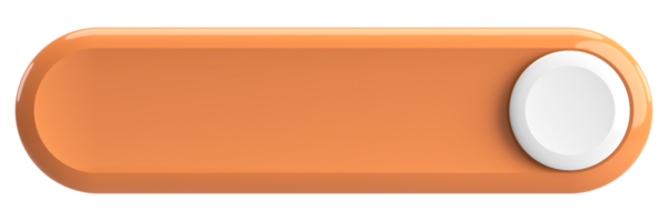 Üç boyutlu düğme. Boş tuş. 3B illüstrasyon.