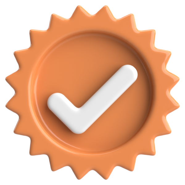 3 boyutlu onay kutusu. İşaretle. 3B illüstrasyon.