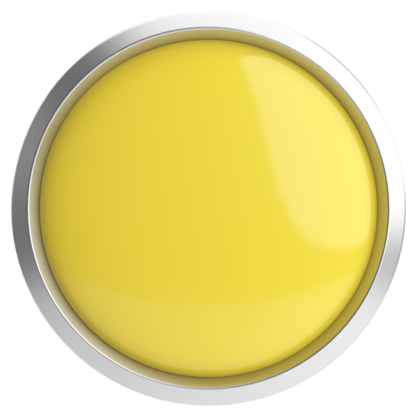 Üç boyutlu daire düğmesi. Boş tuş. 3B illüstrasyon.