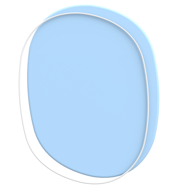 Üç boyutlu Blob. Soyut Metin Kutusu. 3B illüstrasyon.