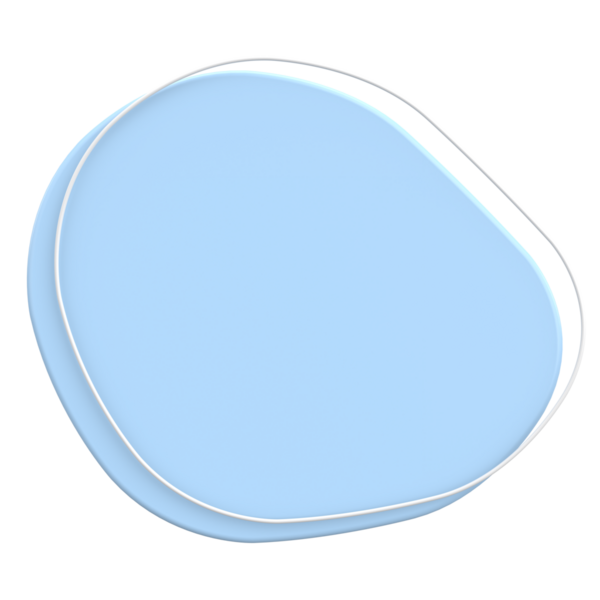 Üç boyutlu Blob. Soyut Metin Kutusu. 3B illüstrasyon.