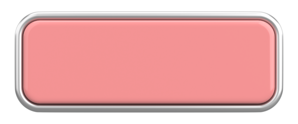 Üç boyutlu düğme. Boş tuş. 3B illüstrasyon.