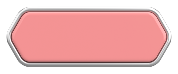 Üç boyutlu düğme. Boş tuş. 3B illüstrasyon.