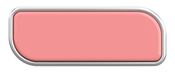 Üç boyutlu düğme. Boş tuş. 3B illüstrasyon.