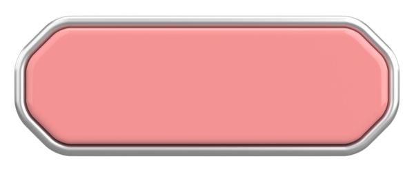 Üç boyutlu düğme. Boş tuş. 3B illüstrasyon.