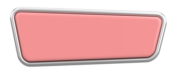 Üç boyutlu düğme. Boş tuş. 3B illüstrasyon.