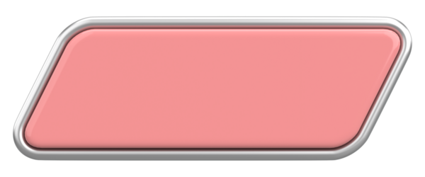 Üç boyutlu düğme. Boş tuş. 3B illüstrasyon.