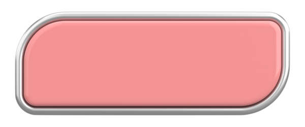 Üç boyutlu düğme. Boş tuş. 3B illüstrasyon.