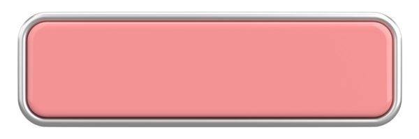 Üç boyutlu düğme. Boş tuş. 3B illüstrasyon.